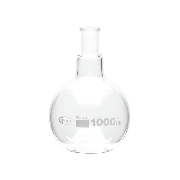 Precision Swirl-Mixing Boiling Flask, Flat Bottom, Ground Joints, 1... | FFB058-1000-CASE