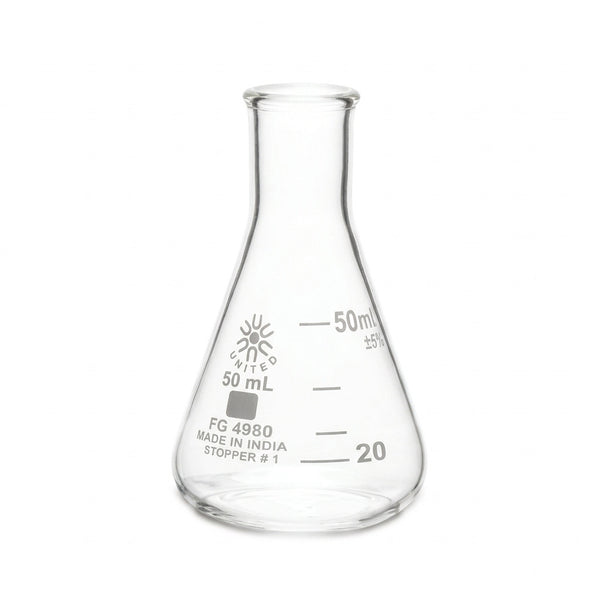 Scientific Culture Prep Erlenmeyer Flask, Narrow Mouth | FG4980-50-CASE