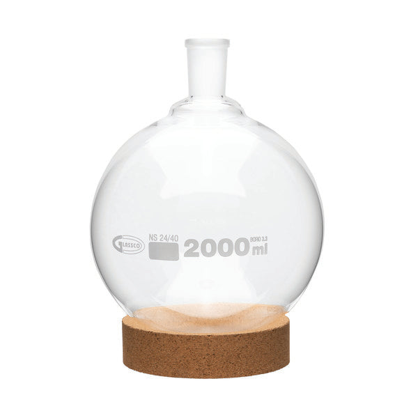Precision Analytical Dilution Boiling Flask, Round Bottom, Ground J... | FRB057-2000-CASE