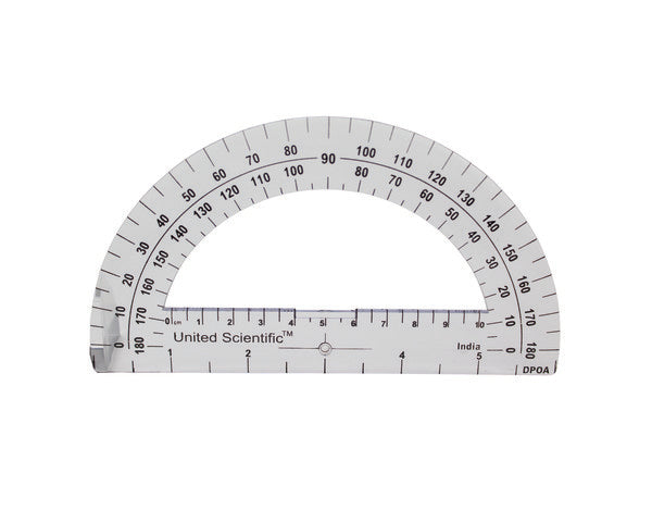 Research-Grade Classroom Experiment Apparatus Protractor, Plastic, 15 cm for ... | PROT02