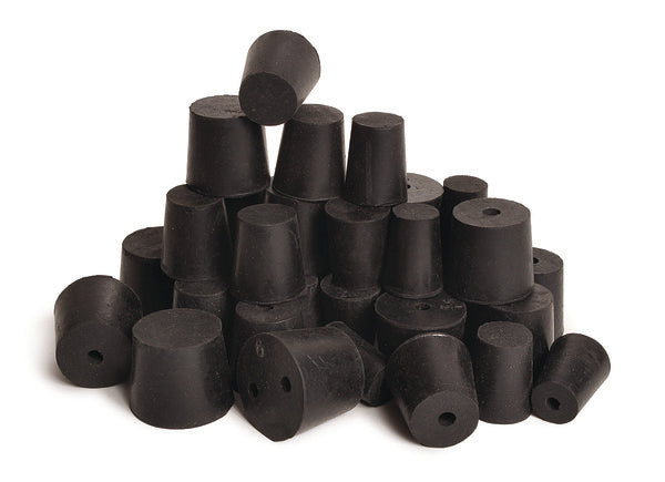 Scientific Bench-Ready Rubber Stoppers, 1-Hole, 4, 1Lb for Caps Closures Work | RST4-H