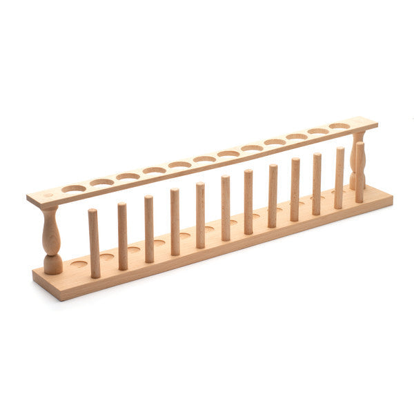 Scientific Instructional Wooden Test Tube Rack, 12-Tube for Test Tube Racks Work | TTHW03
