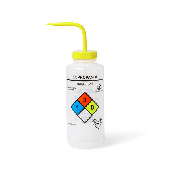 Application-Specific Unisafe™ Isopropanol Vented Wash Bottle, 1000 mL, Pack/4 | UN370077