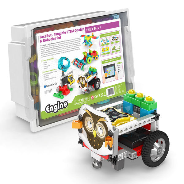 Research-Grade Hands-On Engineering Model Engino Facebot - Tangible STEM Qboi... | UNE181