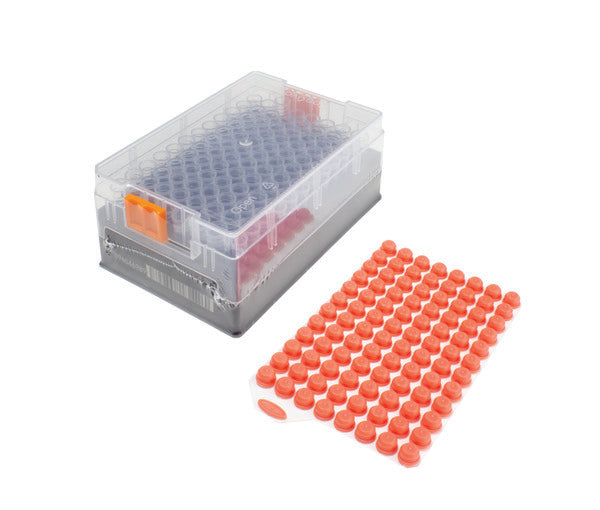 Precision Instructional 2D Tubes, Push Caps 1 mL , Pack/960 | UNSLT002-2D-PC-PK/10