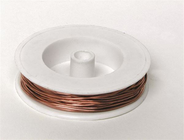 Precision Application-Specific Soft Bare Copper Wire, 24-Gauge | WBC024-4OZ