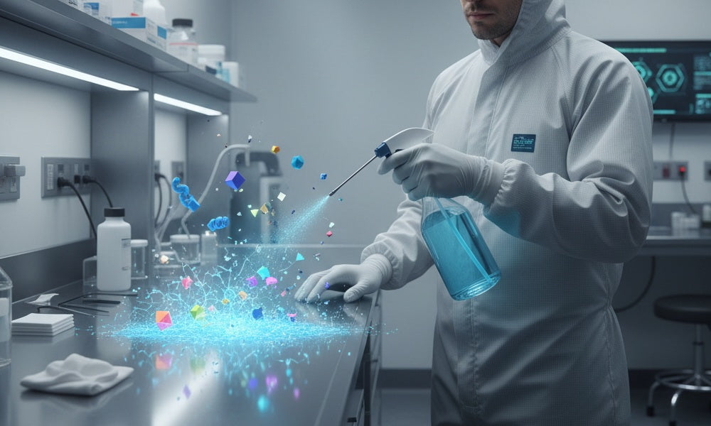 The Chemistry of Clean: Neutralizing Specialized Residues with Targeted Surfactants and Wipers