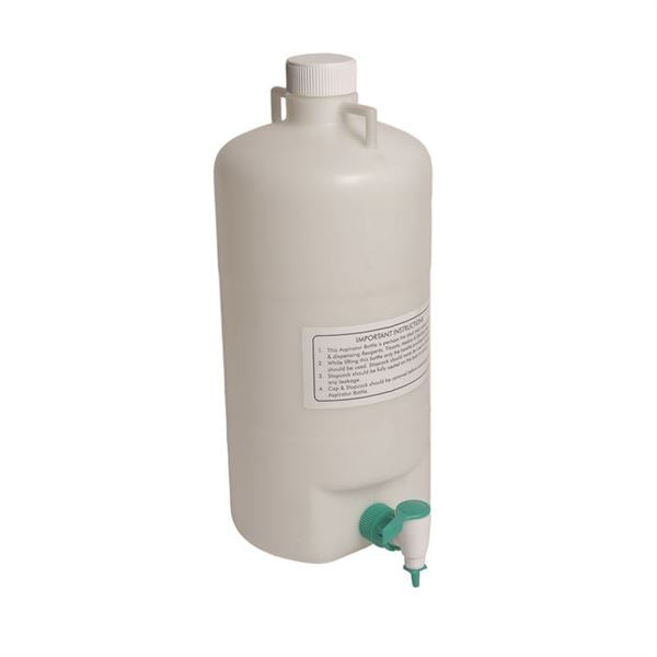 Laboratory Bench-Ready Aspirator Bottle, Pp, 10-Liter for Plastic Bottles Work | 34102
