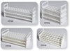 Bench-Ready Plastic Test Tube Racks, 3-Tier, 15mm x 18 Tubes Pack/4 | 77715