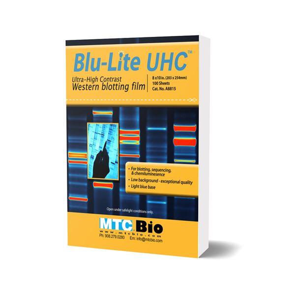 Blu-Lite UHC Autoradiography film, 8 x 10 in, 182um, 100 sheets/box | A8815