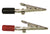 Alligator Clips, Ins, Pk/10 (5 R, 5 Blk) - ACLPBR-PK/10