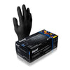Supermax Aurelia Bold Nitrile Gloves Powder-Free Black, 1000/Cs