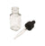 Industrial Instructional Bottles With Dropper, Square, Flint Glass, 0.5o... | BDFSQ-0.5OZ