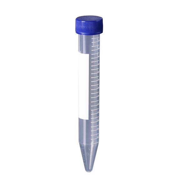 Centrifuge Tube, 15 mL, conical, PP, sterile, flat screw cap, 10 foam racks of 50 tubes, 500/cs | C2600