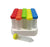 SpectraTubes Rainbow Capped Centrifuge Tubes, 50 mL, sterile, 5 colors per rack (B,G,R,Y,O), 20 racks of 25 tubes, 500/cs | C2750