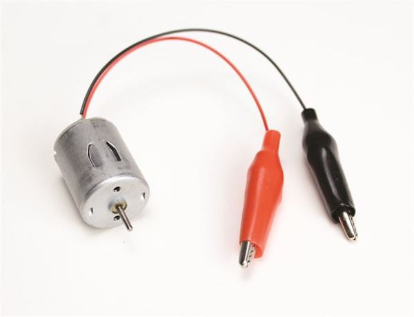 Heavy-Duty Instructional Miniature DC Motor, With Alligator Leads | United ... | DCM045-L