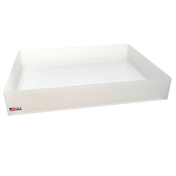 Tray Spill Containment, PP 20 x 15 x 3 In. ID, HDPE | 107314