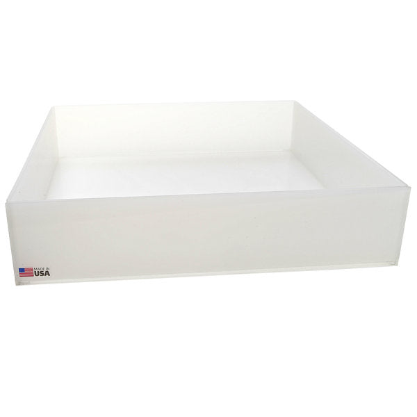 Tray Spill Containment, PP 18 x 18 x 4 In. ID, HDPE | 107324