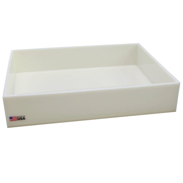 Tray Spill Containment, HDPE 16 x 12 x 3 In. ID | 109894
