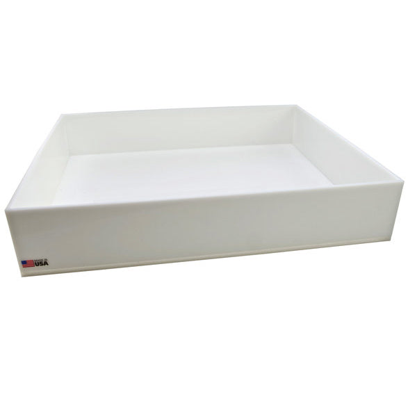 Tray Spill Containment, HDPE 22 x 18 x 4 In. ID | 109924