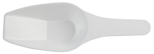 Scoop Measuring Flat Bottom, PP 100 mL, Polypropylene, 4/CS | 208065-0100