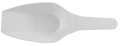 Scoop Measuring Flat Bottom, PP 250 mL, Polypropylene, 2/CS | 208065-0250