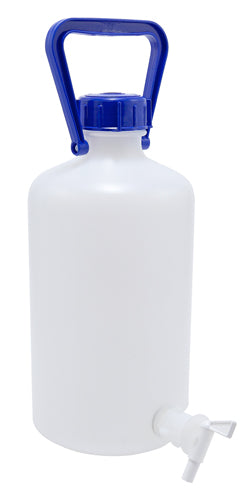 Carboy with Spigot Narrow Mouth Heavy Walled, HDPE 5 L | 208605-0005
