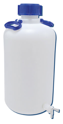 Carboy with Spigot Narrow Mouth Heavy Walled, HDPE 25 L | 208605-0025
