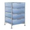 Cabinet 4 Drawer, Fixed Feet PMMA/SS, Stainless steel | 209464