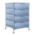 Cabinet 4 Drawer, Fixed Feet PMMA/SS, Stainless steel | 209464