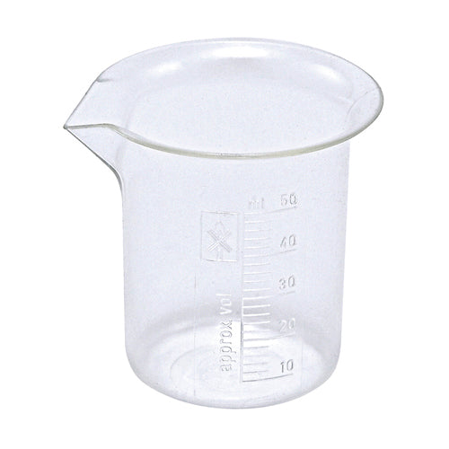 Beaker, PMP 50 mL, Polypropylene, 20/PK | 222045-0050