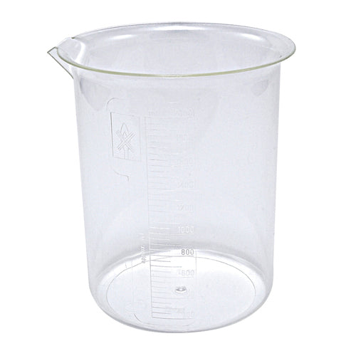 Beaker, PMP 2000 mL, Polypropylene, 2/PK | 222045-2000