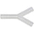 Tubing Connector Y, PP 12 mm, Polypropylene, 20/PK | 222585