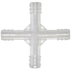 Tubing Connector 4 Way, PP 6 mm, Polypropylene, 20/PK | 222935