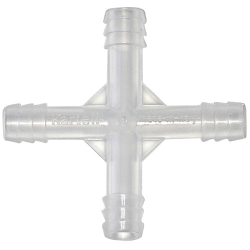 Tubing Connector 4 Way, PP 6 mm, Polypropylene, 20/PK | 222935