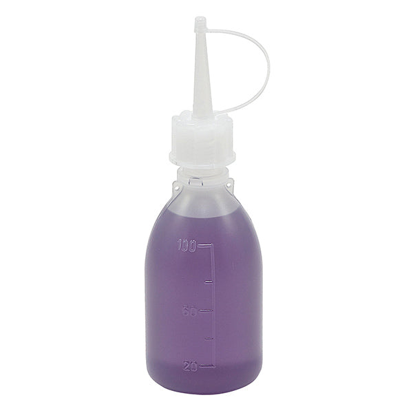 Bottle with Long Spout, LDPE 100 mL, 10/PK | 224125-0100