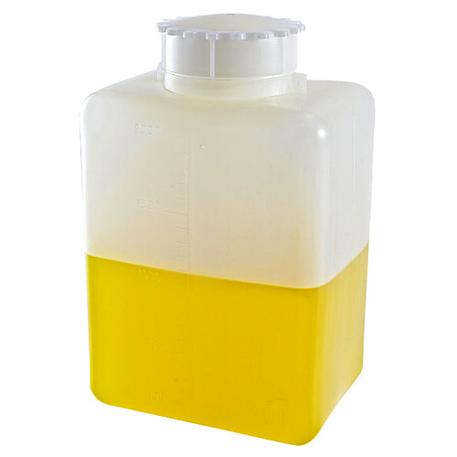 Bottle Square, HDPE/PP 2000 mL, 6/PK | 226295-2000
