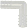 Tubing Connector L, PP 16 mm, Polypropylene, 10/PK | 227225