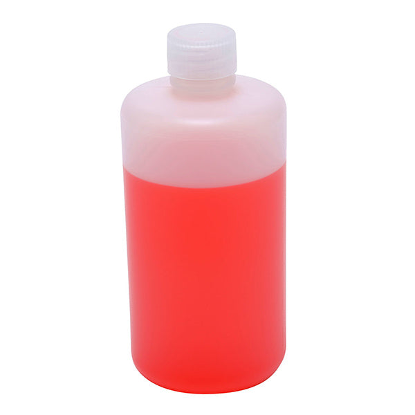 Bottle Narrow Mouth Bulk with Caps, HDPE 16 oz | 301715-0016