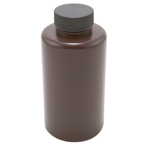 Bottle Wide Mouth Amber, PP 64 oz, Polypropylene, 5/CS | 301825-2000