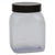 Bottle Wide Mouth with Cap, PVC 500 mL, 4/PK | 301964