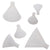 Funnel 6 Piece Powder Set, PP, Polypropylene | 342555-0SET