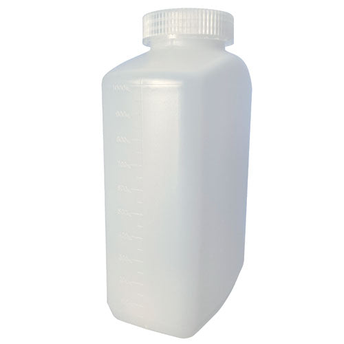 Bottle Wide Mouth Oblong, Graduated HDPE 1000 mL | 401325-1000