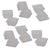 Cuvette Cap Square, LDPE 19 mm, 1000/CS | 402364