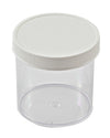 Jar Straight Side, PS 6 oz 70 mm, Polystyrene, 12/PK | 421195