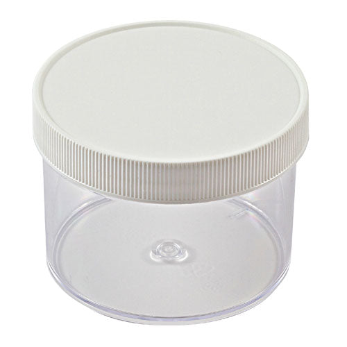 Jar Straight Side, PS 8 oz 89 mm, Polystyrene, 6/PK | 421225