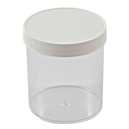 Jar Straight Side, PS 16 oz 89 mm, Polystyrene, 6/PK | 421235