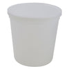 Container with Lid Natural, PPCO 83 oz, 25/CS | 453555
