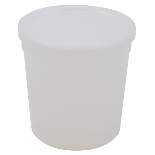 Container with Lid Natural, PPCO 16 oz, 100/CS | 453605