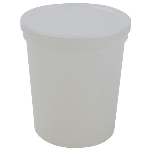 Container with Lid Natural, PPCO 32 oz, 100/CS | 453615